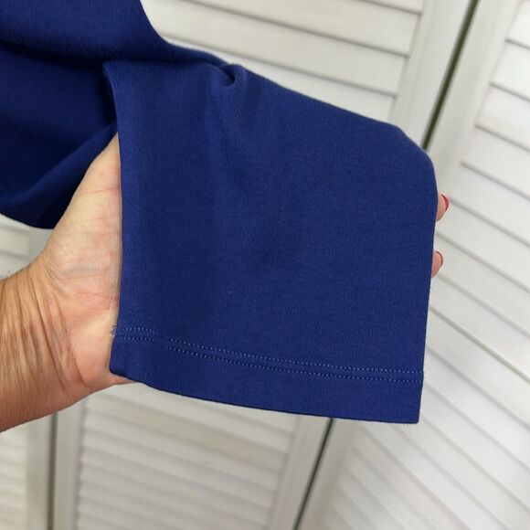 Isaac Mizrahi Navy Blue Tee Large Pima Cotton - Picture 9 of 12